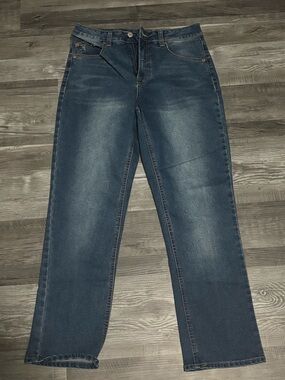Frye Women's Midnight Blue Straight-Leg Jeans High rise